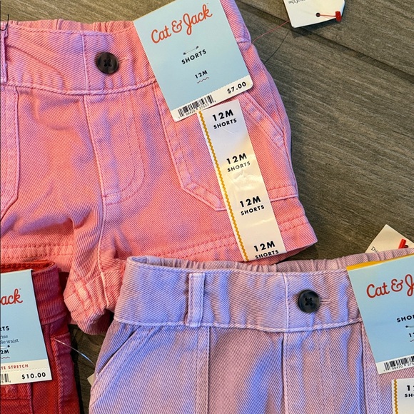 Cat & Jack girl Shorts Trio Sz 18 Mon - Picture 6 of 6